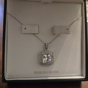 Stella Picciotto Verona - Sterling Silver Square Pendant Necklace